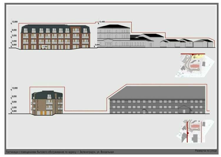 В Зеленоградске рядом с вокзалом планируют построить гостиницу (эскизы) - Новости Калининграда