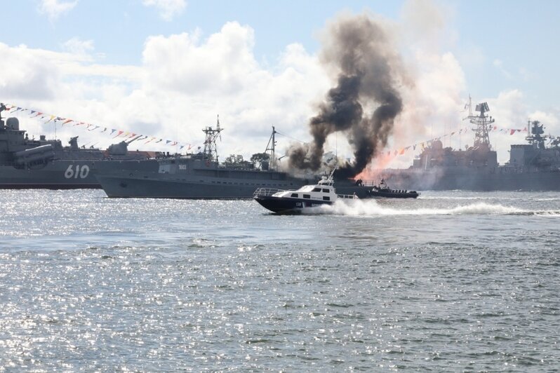 Балтийский флот провёл генеральную репетицию военно-морского парада (фото)  - Новости Калининграда | Фото: пресс-служба Балтийского флота