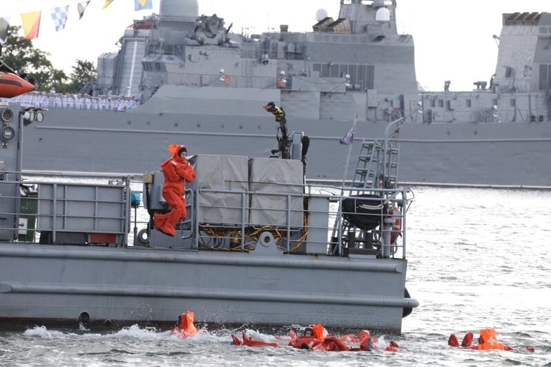 Балтийский флот провёл генеральную репетицию военно-морского парада (фото)  - Новости Калининграда | Фото: пресс-служба Балтийского флота