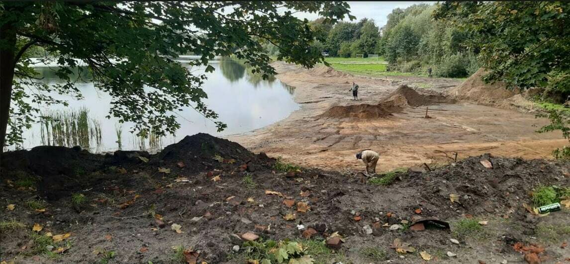 На Пелавском озере появится деревянный променад: водоём благоустраивают уже сейчас - Новости Калининграда | Фото: пресс-служба администрации Калининграда