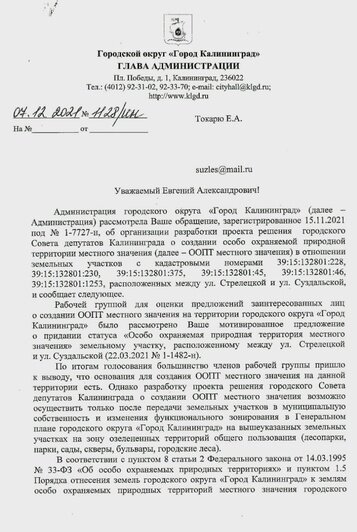 «Это не точка»: 5 вопросов про очередной виток борьбы калининградцев за Суздальский лес - Новости Калининграда | Фото предоставил Евгений Токарь