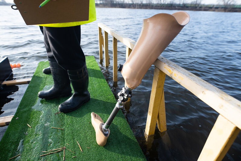 В Калининграде «моржи» состязались в ледяной воде (фоторепортаж) - Новости Калининграда | Фото: Александр Подгорчук / «Клопс»