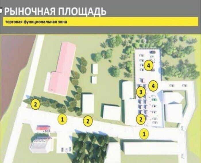 Брусчатка, скамейки, киоски и парковка: в Знаменске обустроят Рыночную площадь - Новости Калининграда | Фото: проектная документация