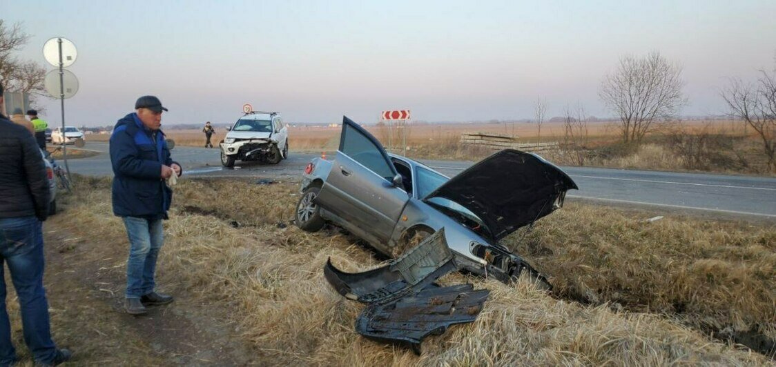 В Зеленоградском районе Audi влетела во внедорожник (фото) - Новости Калининграда | Фото: Очевидец