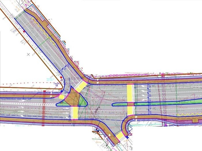 Перекрёсток Советского проспекта с Красной