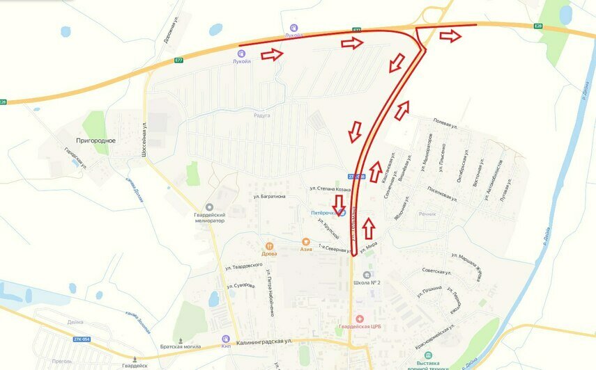 Центр Гвардейска перекроют на четыре месяца из-за ремонта сетей водоснабжения (схема) - Новости Калининграда | Фото: пресс-служба мининфраструктуры Калининградской области
