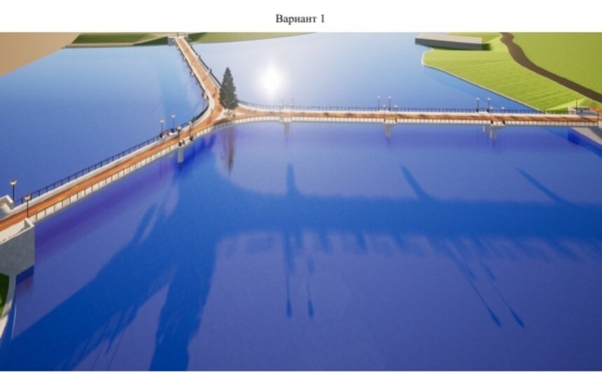 На Верхнем озере у бывшего ресторана «Причал» планируют построить мост (эскизы) - Новости Калининграда | Предоставлено администрацией Калининграда