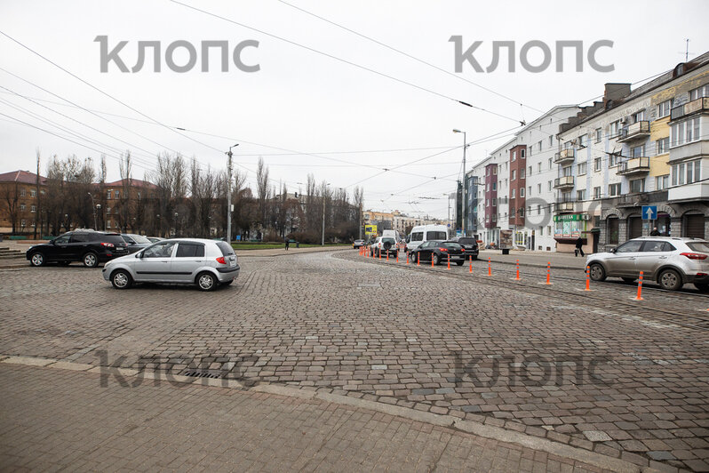 В Калининграде для машин закрыли часть Ленпроспекта (фото) - Новости Калининграда | Фото: Александр Подгорчук / «Клопс»