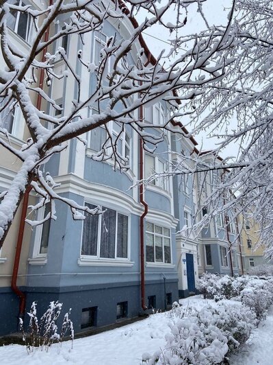 Как выглядят обновлённые дома исторического района Калининграда во время снегопада (фото) - Новости Калининграда | Фото: фонд капитального ремонта Калининградской области