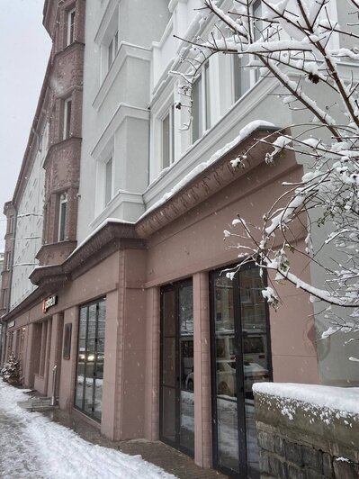 Как выглядят обновлённые дома исторического района Калининграда во время снегопада (фото) - Новости Калининграда | Фото: фонд капитального ремонта Калининградской области