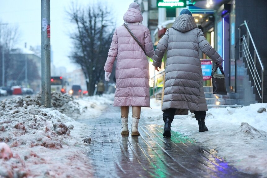 Фото дня: Калининград превратился в каток   - Новости Калининграда