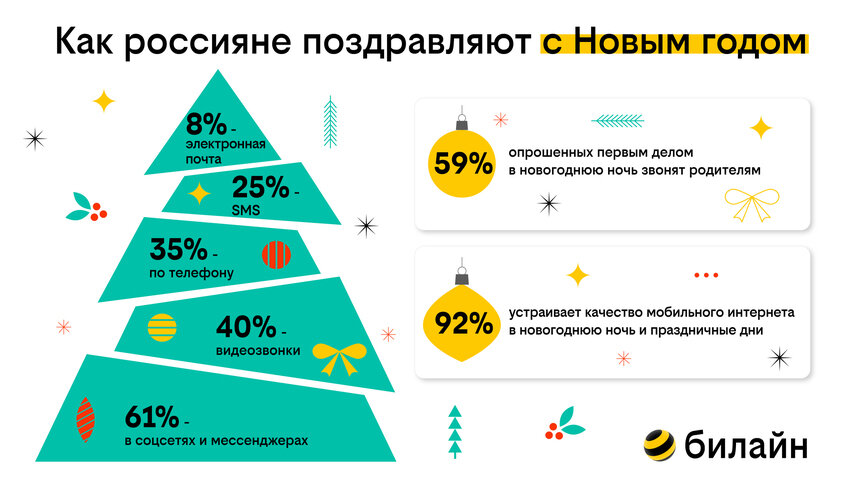 Качественный мобильный интернет способствует формированию новых новогодних традиций — исследование билайн - Новости Калининграда