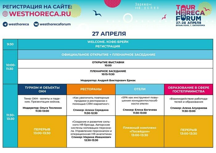 Что ждёт вас на Tour HoReCa Forum - Новости Калининграда