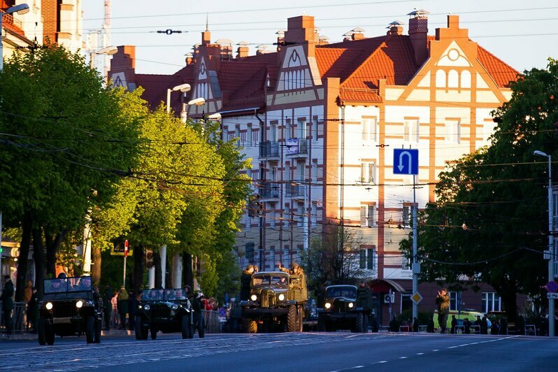 Как в Калининграде прошла первая репетиция парада Победы (фоторепортаж) - Новости Калининграда | Фото: Александр Подгорчук / «Клопс»