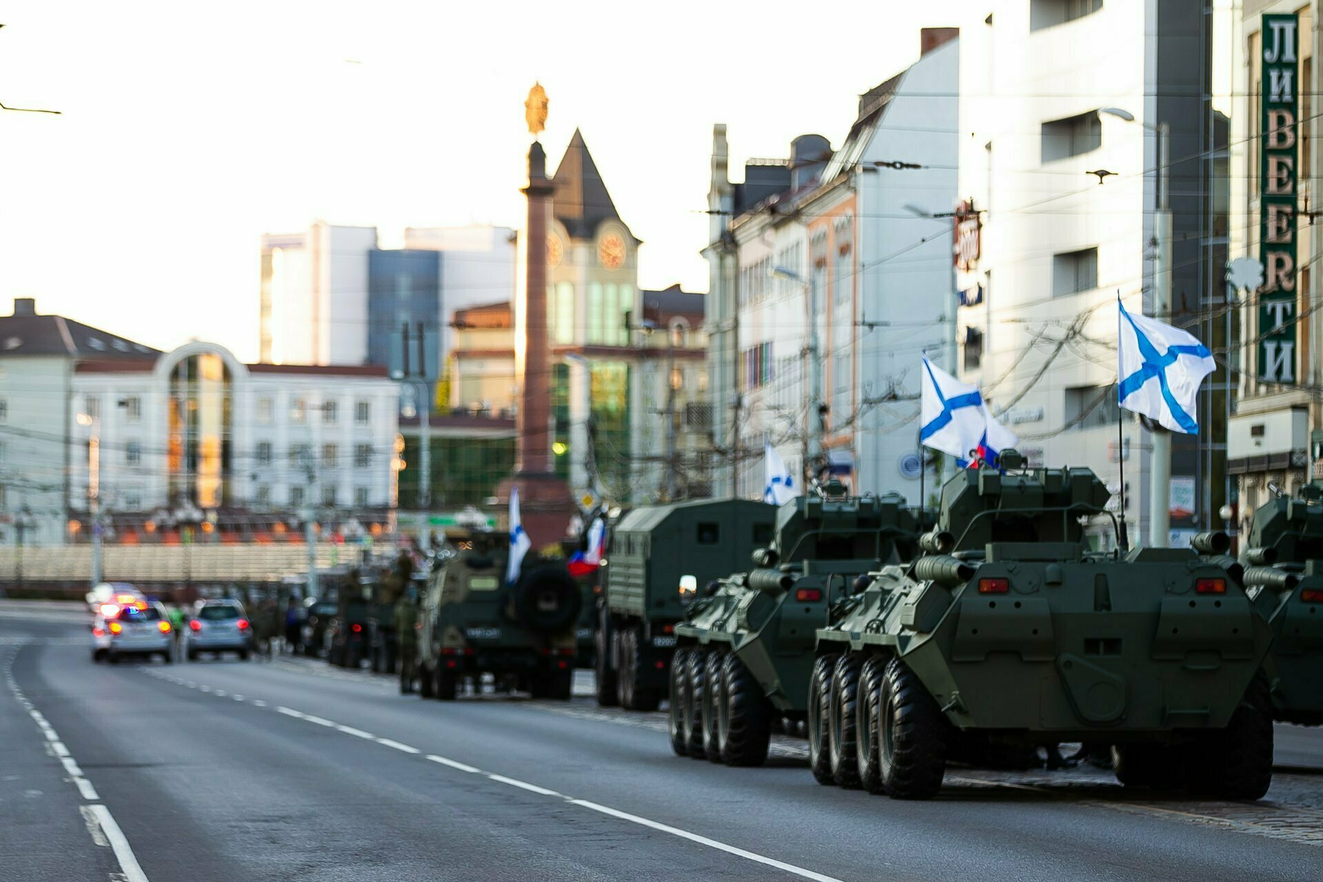 Как в Калининграде прошла первая репетиция парада Победы (фоторепортаж) - Новости Калининграда | Фото: Александр Подгорчук / «Клопс»