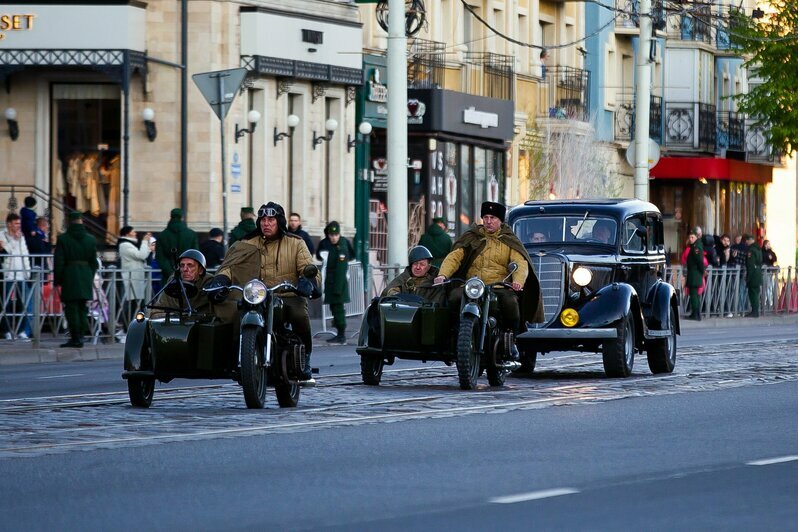 Как в Калининграде прошла первая репетиция парада Победы (фоторепортаж) - Новости Калининграда | Фото: Александр Подгорчук / «Клопс»