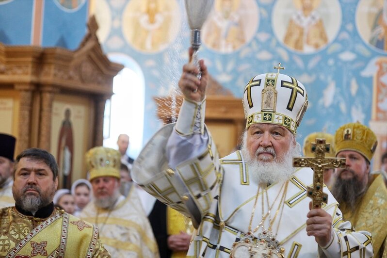 Патриарх Кирилл возглавил литургию в калининградском храме святых Константина и Елены (фоторепортаж) - Новости Калининграда | Фото: Александр Подгорчук / «Клопс»