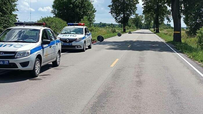 Выезд на встречку и машина в кювете: за выходные под Гусевом произошло 2 ДТП - Новости Калининграда | Фото: пресс-служба УМВД России по Калининградской области