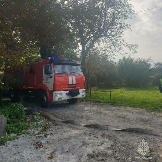 В Гурьевском районе загорелся жилой дом (фото)  - Новости Калининграда | Фото: пресс-служба МЧС региона