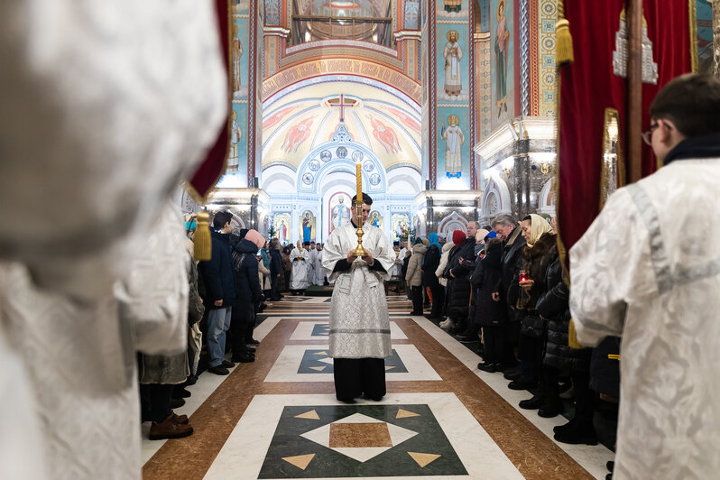 В Кафедральном соборе прошла рождественская церковная служба (фоторепортаж) - Новости Калининграда | Фото: Александр Подгорчук / «Клопс»