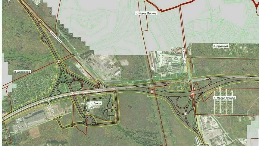 На двух перекрёстках с окружной Калининграда построят разноуровневые развязки (схема) - Новости Калининграда
