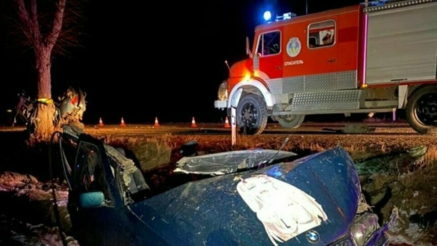 Малыш умер, не родившись: в ночном ДТП под Гусевом, где погиб водитель, пострадала беременная пассажирка   - Новости Калининграда | Фото: пресс-служба МЧС региона