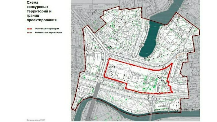 В Калининграде объявили очередной конкурс на проект застройки территории у Дома Советов - Новости Калининграда | Схему предоставила Корпорация развития