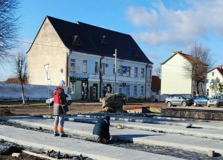 В Железнодорожном возобновили реконструкцию центральной площади (фото) - Новости Калининграда | Фото: пресс-служба администрации Правдинского городского округа