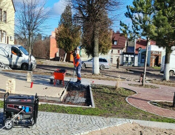 В Железнодорожном возобновили реконструкцию центральной площади (фото) - Новости Калининграда | Фото: пресс-служба администрации Правдинского городского округа