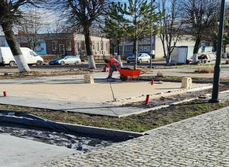 В Железнодорожном возобновили реконструкцию центральной площади (фото) - Новости Калининграда | Фото: пресс-служба администрации Правдинского городского округа