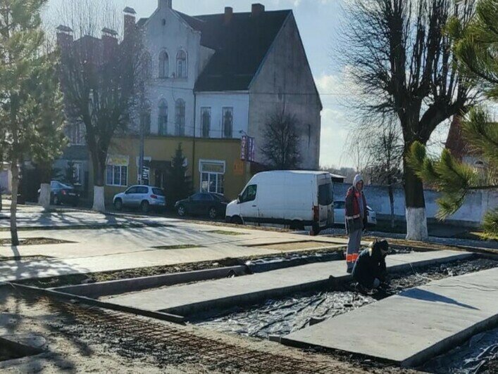 В Железнодорожном возобновили реконструкцию центральной площади (фото) - Новости Калининграда | Фото: пресс-служба администрации Правдинского городского округа