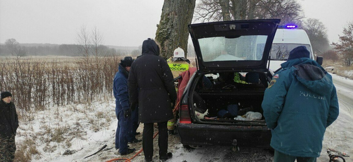 Место ДТП | Фото: ГУ МЧС по Калининградской области