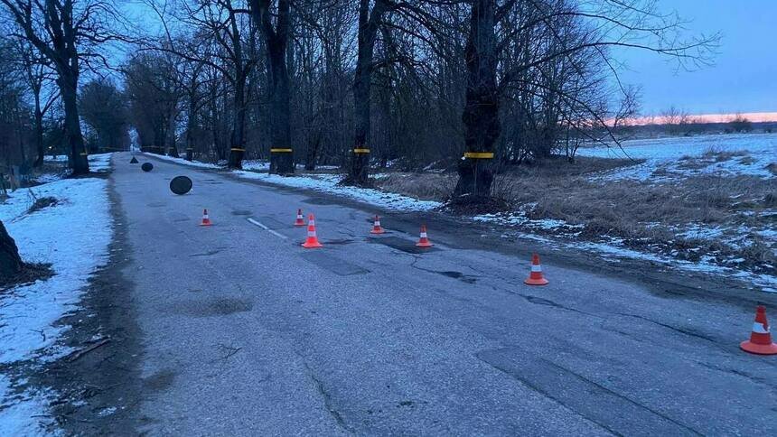 Место ДТП | Фото: ГИБДД по Калининградской области