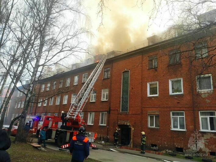 Эвакуировали 15 человек, один погиб: появились подробности пожара в жилом доме на Артиллерийской (фото)  - Новости Калининграда | Фото: пресс-служба МЧС региона