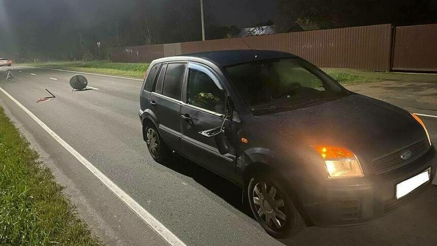 В Зеленоградском районе пешеход вышел из темноты на дорогу и попал под колёса автомобиля - Новости Калининграда | Фото: телеграм-канал ГИБДД Калининградской области