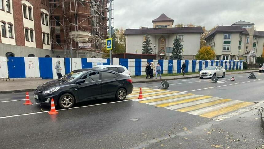 На Куйбышева 13-летняя девочка попала под колёса авто, переходя дорогу по «зебре» - Новости Калининграда | Фото: пресс-служба УМВД России по Калининградской области