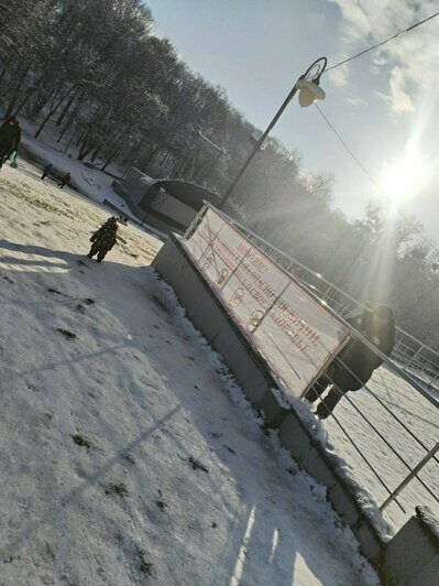 Власти не станут засыпать песком «народные» горки в Центральном парке  - Новости Калининграда | Фото: дирекция парков Калининграда