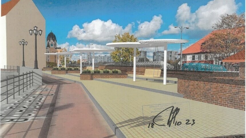 На набережных Калининграда установят качели с подсветкой - Новости Калининграда | Эскиз: пресс-служба администрации Калининграда