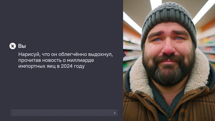 От радости до истерики: нейросеть показала эмоции калининградцев при виде цен на яйца   - Новости Калининграда | Иллюстрация: Александр Скачко / «Клопс»