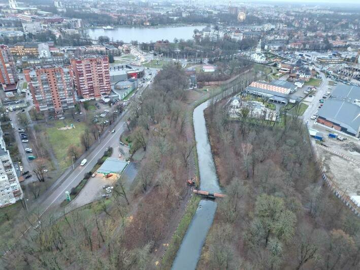 В Калининграде начали расчищать Литовский ручей (фото)  - Новости Калининграда | Фото: Минприроды Калининградской области