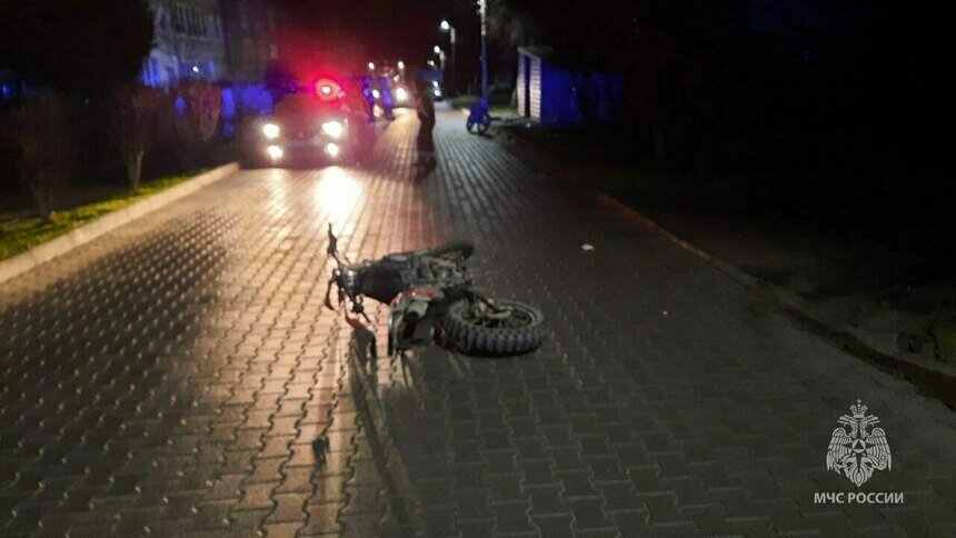 В Гурьевске мотоциклист врезался в ограждение и попал в больницу    - Новости Калининграда | Фото: пресс-служба МЧС региона