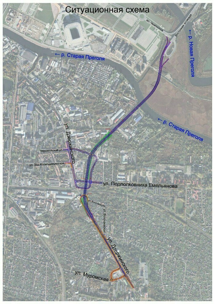 Госэкспертиза одобрила проект последнего участка Восточной эстакады - Новости Калининграда | Фото: мининфраструктуры Калининградской области