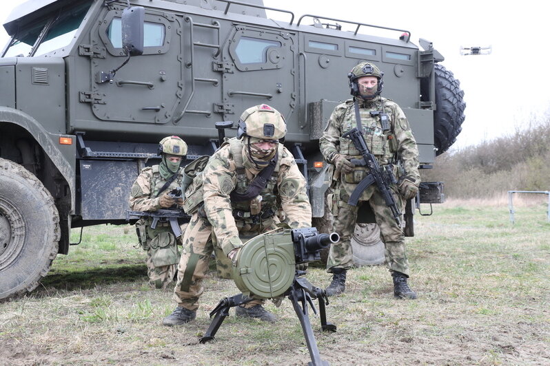 В Калининграде завершился полевой выход сотрудников ОМОН «Град» Росгвардии  - Новости Калининграда | Фото: управление Росгвардии по Калининградской области 