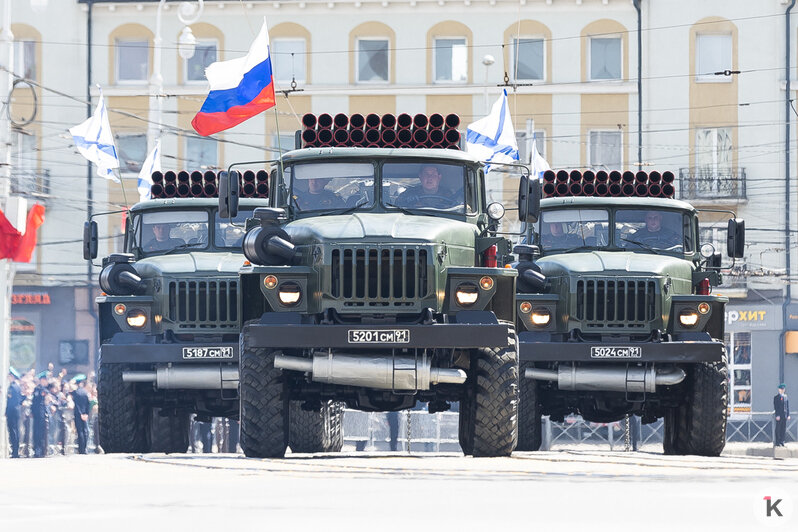 С танками, но без авиации: в Калининграде прошла генеральная репетиция парада Победы (фоторепортаж) - Новости Калининграда | Фото: Александр Подгорчук / «Клопс»