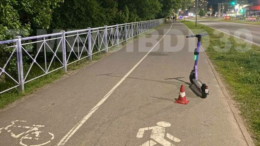 На Гайдара пьяный мужчина на электросамокате сбил 71-летнюю пенсионерку - Новости Калининграда | Фото: ГИБДД региона