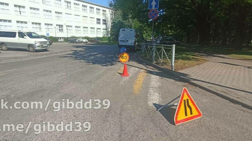 На Озерова автомобилист поворачивал на Азовскую и сбил 48-летнюю женщину  - Новости Калининграда | Фото: пресс-служба УМВД по Калининградской области