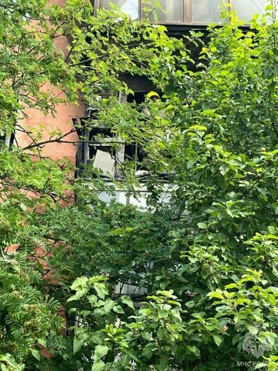 Пожар на улице Ангарной  | Фото: пресс-служба МЧС региона