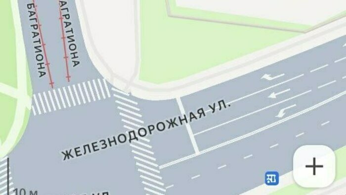 Для водителей Калининграда создали карту нового поколения с разметкой и парковками - Новости Калининграда | Скриншот сервиса &quot;Яндекс.Карты&quot;