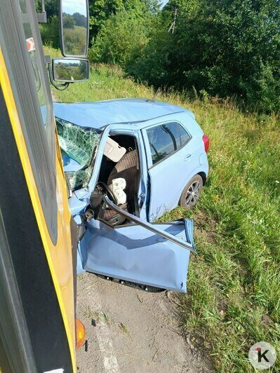 «Ремней безопасности в автобусе не было»: подробности ДТП со школьным автобусом на светлогорской трассе (фото, видео) - Новости Калининграда | Фото: Очевидец