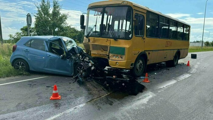 Место ДТП | Фото: прокуратура Калининградской области